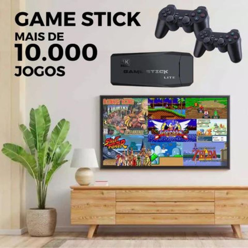 Não precisa de Internet- Game Stick 4K com 20 Mil Jogos Versão Atualizada -  Artigos infantis - Antônio Bezerra, Fortaleza 1241665955